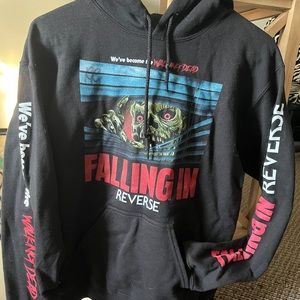 Small Autographed Ronnie Radke Falling in Reverse Hoodie
